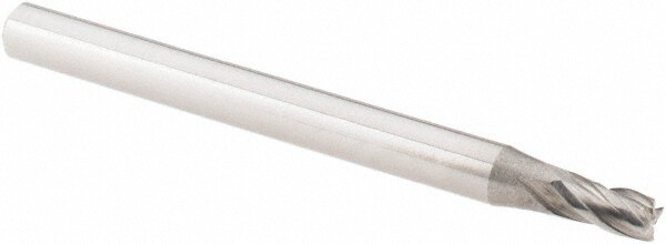 Square End Mill: 4 Flutes, Solid Carbide