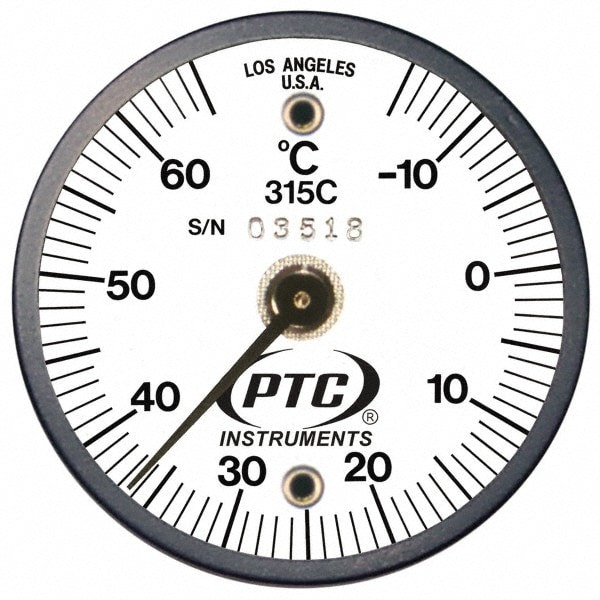 -15 to 65&deg;C, 2 Inch Dial Diameter, Dual Magnet Mount Thermometer