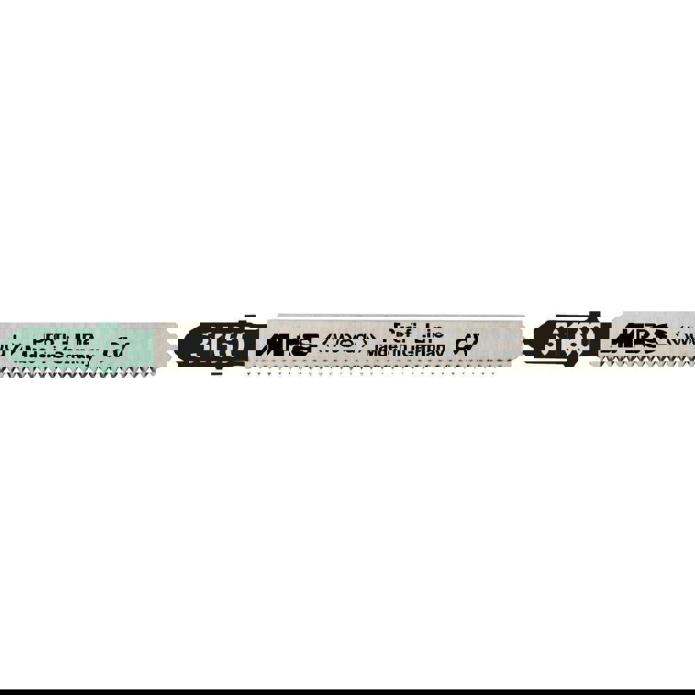 Jig Saw Blades; Blade Material: Alloy Steel ; Blade Length (Inch): 3.93701 ; Blade Length (mm): 100.0000 ; Blade Width (Decimal Inch): 0.3150 ; Blade Thickness (Decimal Inch): 0.0570 ; Shank Type: T-Shank