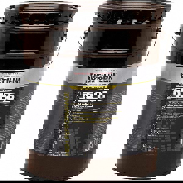 Acrylic Enamel Paint: 5 gal, Gloss, Black