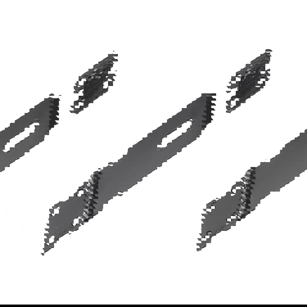 Hasps; Hasp Type: Conventional ; Material: Steel ; Arm Length: 4.55 in ; Finish: Black Powder Coated ; Arm Width: 1.5in ; Overall Length: 6.10