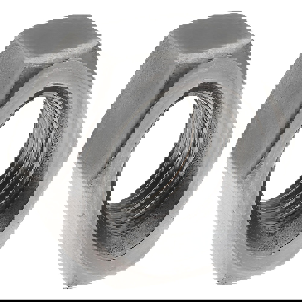 Hex Nut: 7/16-14, Grade 2 Steel, Bright/Uncoated Finish