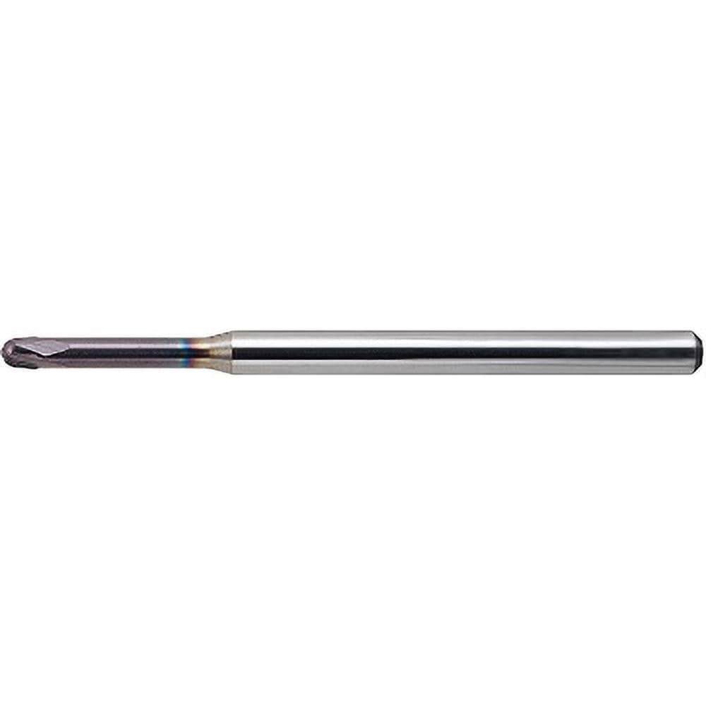 Ball End Mills; Mill Diameter (Inch): 1/4 ; Mill Diameter (Decimal Inch): 0.2500 ; Mill Diameter (mm): 6.35 ; Number Of Flutes: 4 ; End Mill Material: Solid Carbide ; Length of Cut (Inch): 1/4