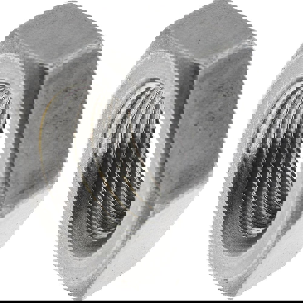 Hex Nut: 5/8-11, Grade 2 Steel, Bright/Uncoated Finish