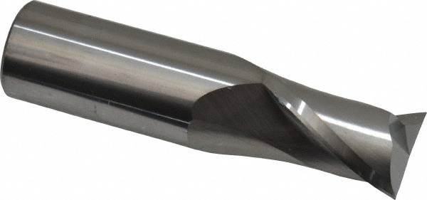 Square End Mill: 3/4'' Dia, 1'' LOC, 3/4'' Shank Dia, 3'' OAL, 2 Flutes, Solid Carbide