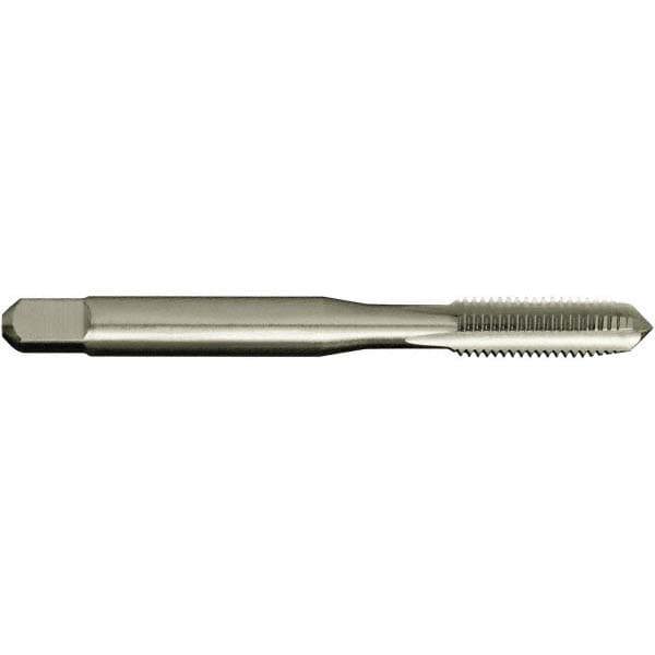 Straight Flute Tap: 1/4-28 UNF, 4 Flutes, Plug, 2/3B Class of Fit, High Speed Steel, Bright/Uncoated