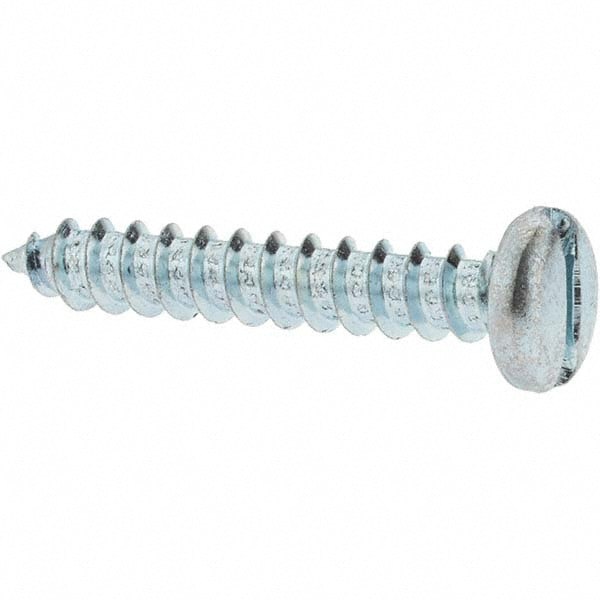 Sheet Metal Screw: 1/4, Pan Head, Slotted
