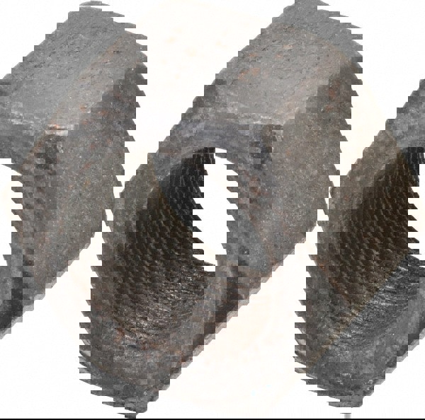 Hex Nut: 1-1/2-12, Grade 2 Steel, Bright/Uncoated Finish