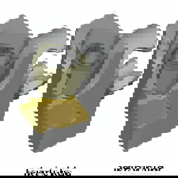 Modular Grooving Head: Right Hand, Cutting Head, System Size KM16, Uses NG2R Inserts