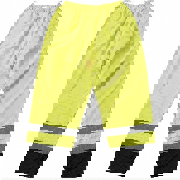 Work Pants: High-Visibility, Medium, Polyester, High-Visibility Yellow