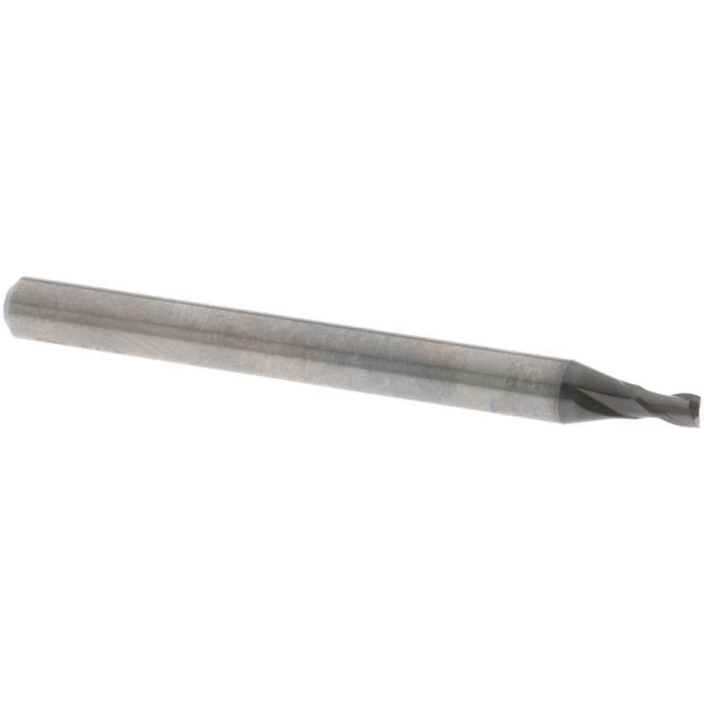 Square End Mill: 2.10 mm Dia, 3.20 mm LOC, 2 Flute, Solid Carbide