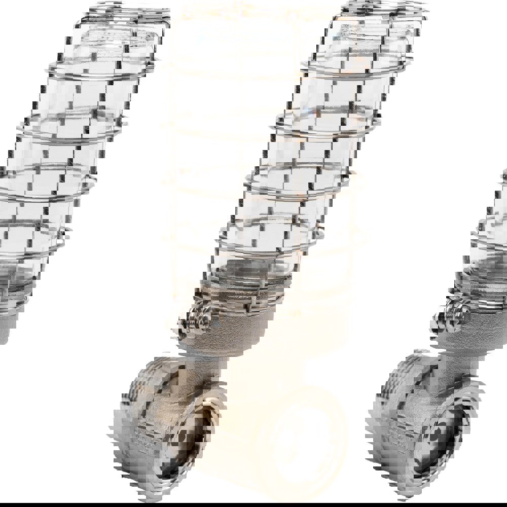 Oil Reservoirs; Bowl Material: Glass ; Capacity: 4.000oz ; Mount Type: Direct; Side ; Outlet Thread Size: 3/4 ; Thread Standard: NPT ; Bowl Diameter: 2.250in