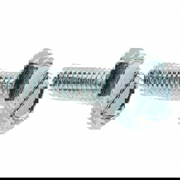 Sheet Metal Screw: #6, Hex Washer Head, Slotted