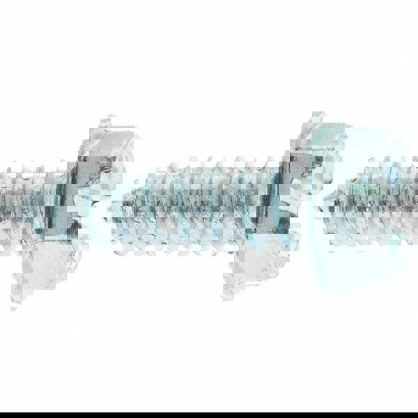 Sheet Metal Screw: #12, Hex Washer Head, Slotted