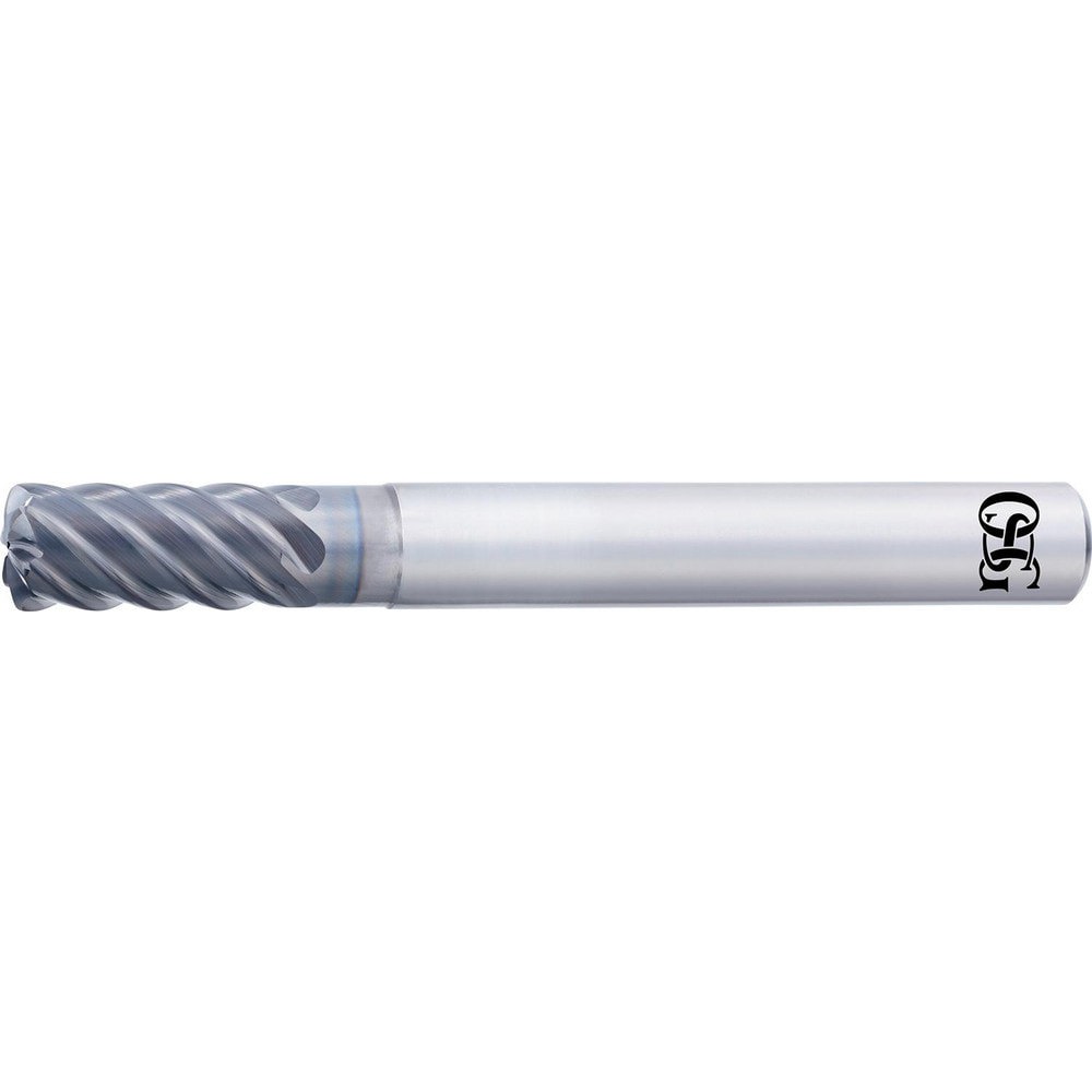 Corner Radius End Mill: 6 mm Dia, 12 mm LOC, 6 Flutes, Solid Carbide