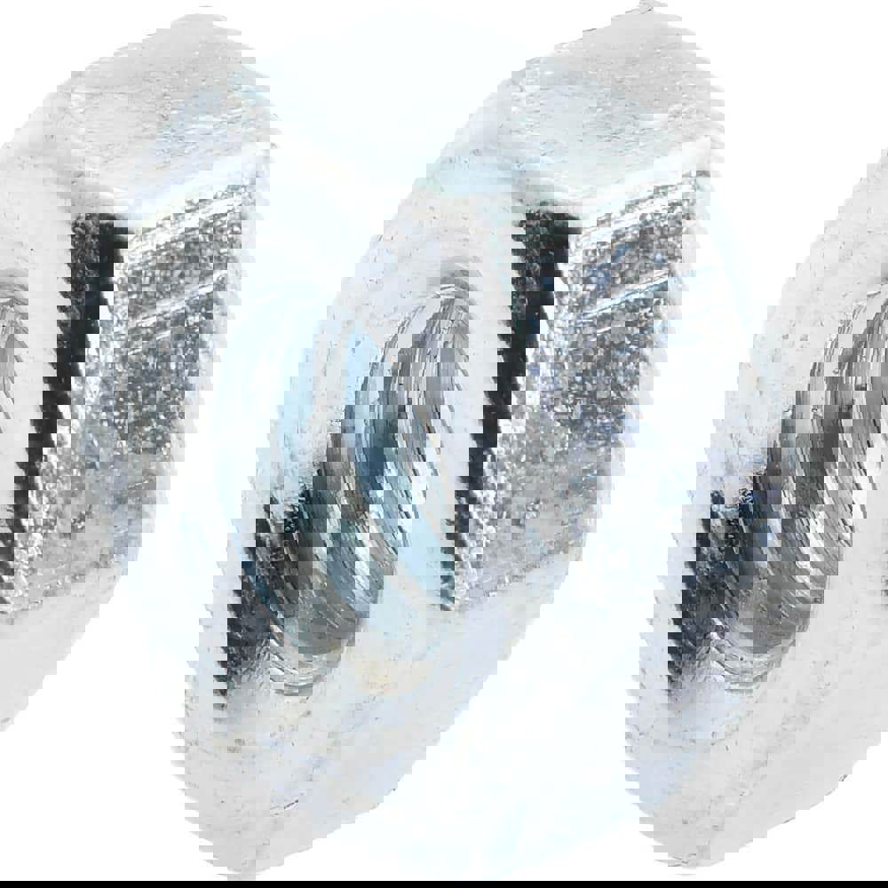 Hex Nut: 1/4-20, Grade 2 Steel, Zinc-Plated