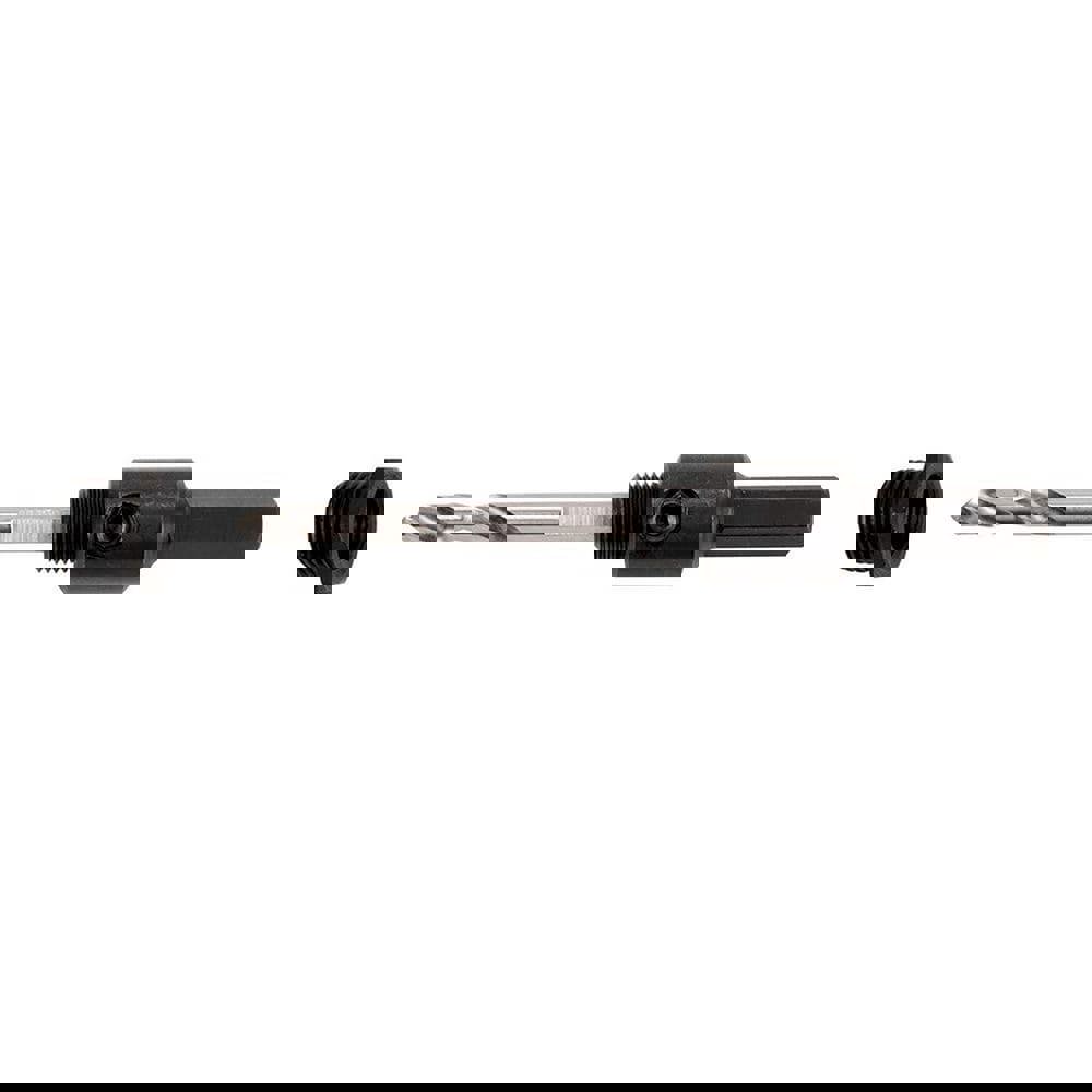 Hole-Cutting Tool Arbors; Hole Saw Compatibility: Klein Hole Saws ; Minimum Saw Diameter Compatibility: 1.375in ; Maximum Saw Diameter Compatibility: 1.375in ; Shank Type: Hex ; Integral Pilot Type: No Pilot ; Arbor Material: Steel