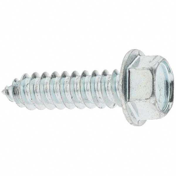 Sheet Metal Screw: 3/8, Hex Head, Hex