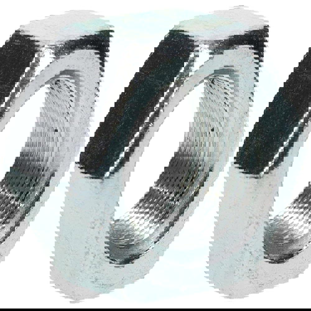 Hex Nut: 3/4-16, Grade 2 Steel, Zinc Finish