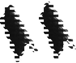 2 Inch Leg Long x 1/4 Inch Thick x 5 Ft. Long, Flame Retardant Plastic Angle