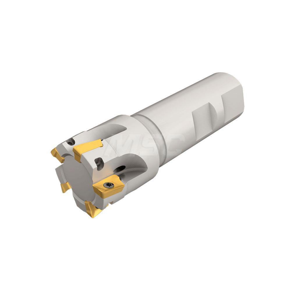 17mm Cut Diam, 10mm Max Depth, 16mm Shank Diam, Cylindrical Shank, 170mm OAL, Indexable Square-Shoulder End Mill
