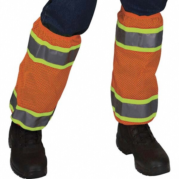 Work Pants: High-Visibility, Universal, Polyester, High-Visibility Orange, 17-1/2
