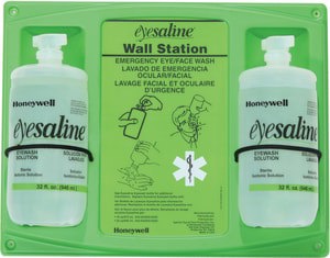 32 OZ DU STERILE EYEWASH WALL STN