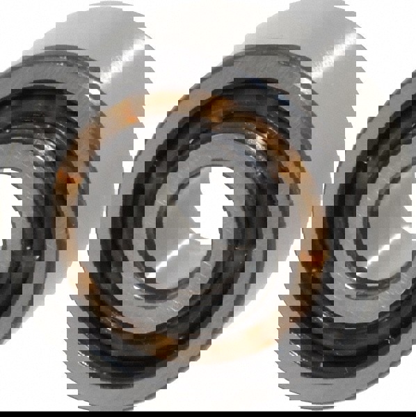 Angular Contact Ball Bearing: 10 mm Bore Dia, 30 mm OD, 14 mm OAW, Without Flange