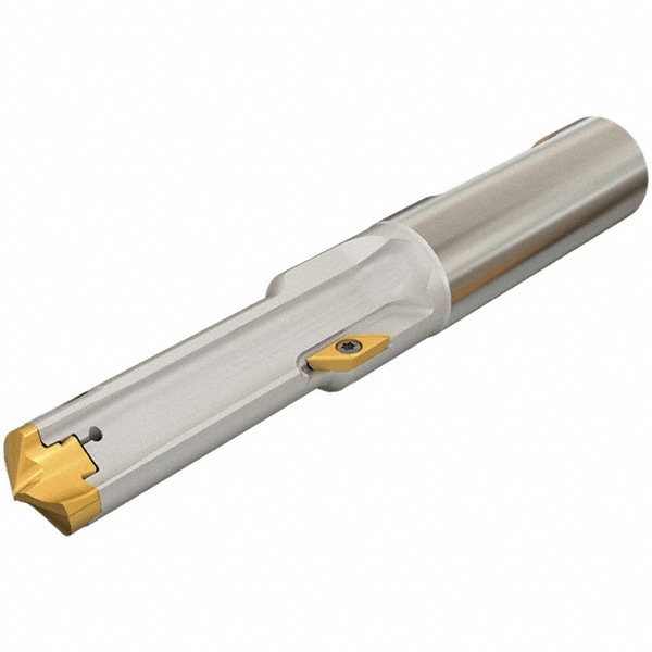 Replaceable-Tip Drill: 17.31 to 18 mm Dia, 42.03 mm Max Depth, 20.02 mm Weldon Flat Shank