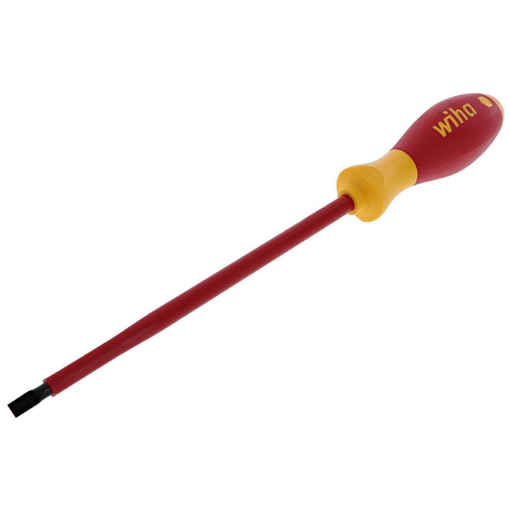 Slotted Screwdrivers; Blade Width (Inch): 3/16 ; Blade Length (mm): 175.2600 ; Overall Length (Decimal Inch): 11.5000 ; Handle Type: Cushion Grip; Insulated ; Handle Length (Decimal Inch - 4 Decimals): 4.6000 ; Handle Color: Red; Yellow