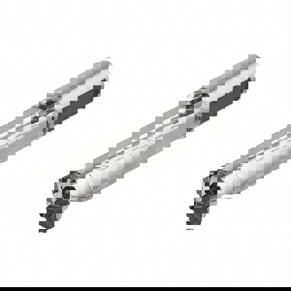 Replaceable-Tip Drill: 11.5 to 11.9 mm Dia, 34.5 mm Max Depth, 12 mm Weldon Flat Shank