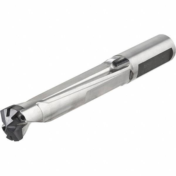 Replaceable-Tip Drill: 21.01 to 21.89 mm Dia, 104.9 mm Max Depth, 21.01 mm Weldon Flat Shank