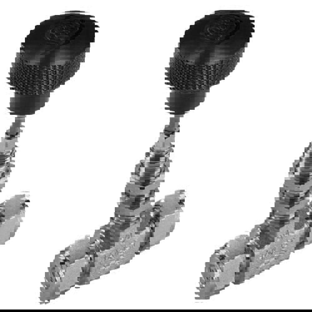 Needle Valve: Round Knob Handle, Straight, 1/2