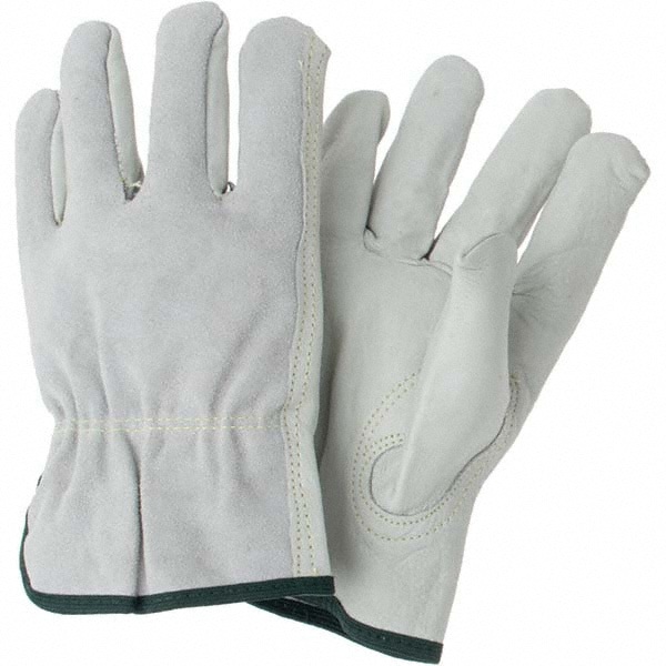Size M Leather Abrasion Protection Work Gloves