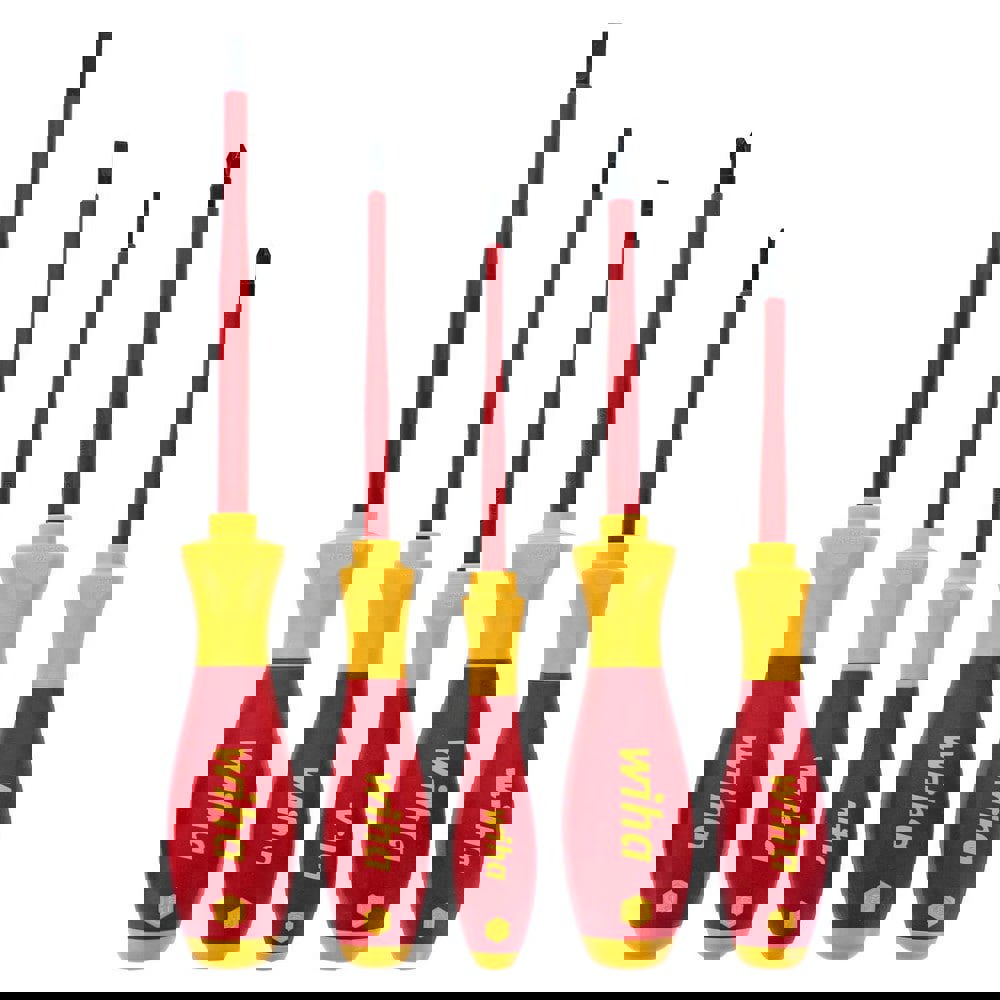 Screwdriver Sets; Screwdriver Types Included: Philips , Slotted ; Container Type: None ; Tether Style: Not Tether Capable ; Number Of Pieces: 5 ; Insulated: Yes