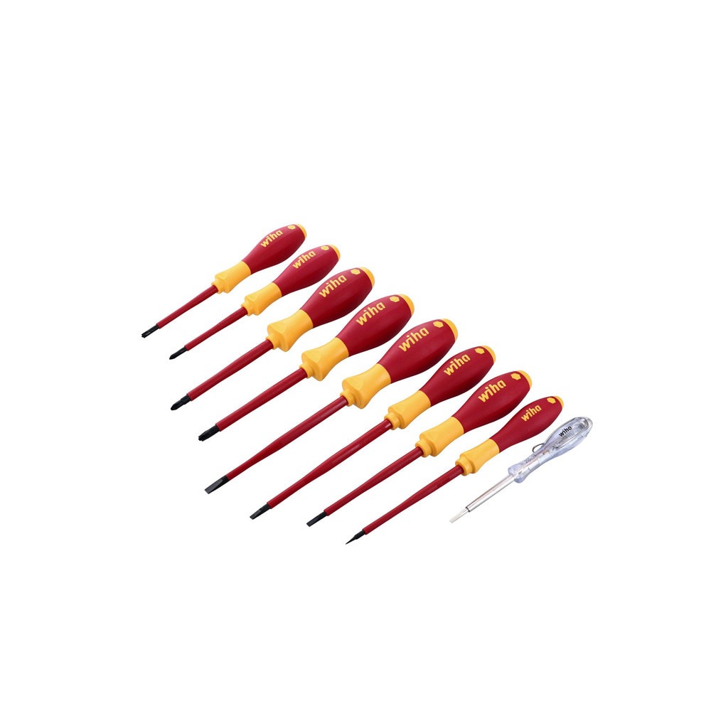 Combination Hand Tool Sets; Set Type: Insulated Screwdriver Set ; Number Of Pieces: 9 ; Measurement Type: Metric ; Container Type: Plastic Case