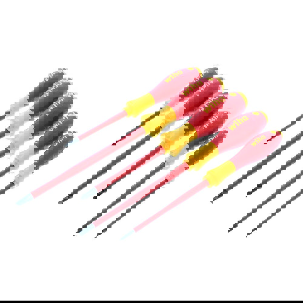 Screwdriver Sets; Screwdriver Types Included: Phillips , Slotted ; Container Type: None ; Tether Style: Not Tether Capable ; Number Of Pieces: 5 ; Insulated: Yes