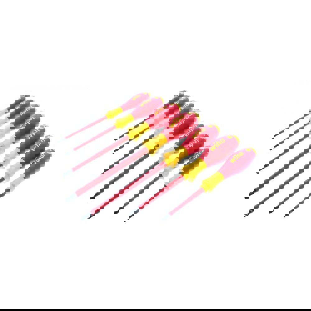 Screwdriver Set: 7 Pc, Insulated Slotted, Phillips & Square