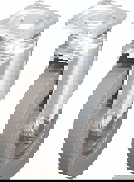 Swivel Top Plate Caster: Solid Rubber, 5