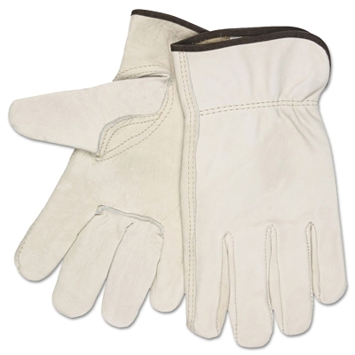 Work Gloves: Memphis 3211, Size Medium, Not Lined, Cowhide Leather, General Purpose