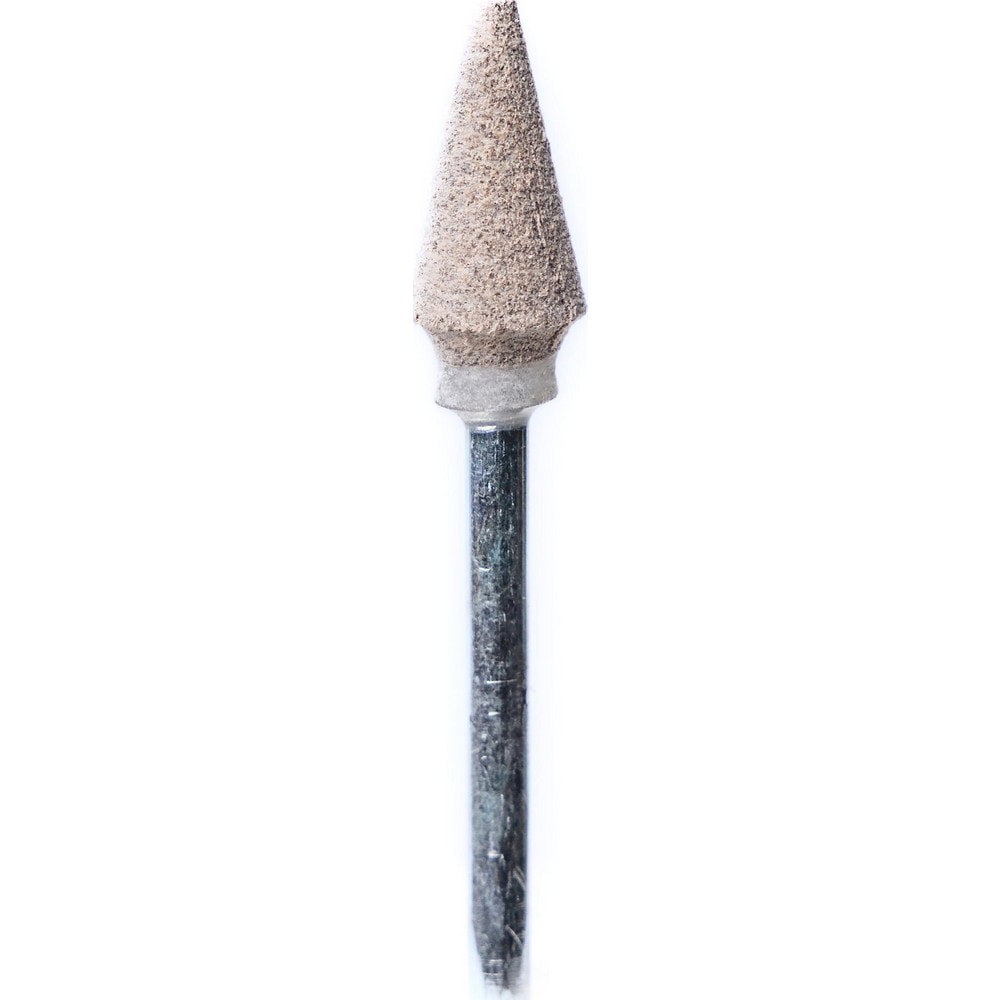 Mounted Points; Point Shape: Pointed ; Point Shape Code: B53 ; Abrasive Material: Aluminum Oxide ; Tooth Style: Pointed ; Grade: Medium ; Grit: 54
