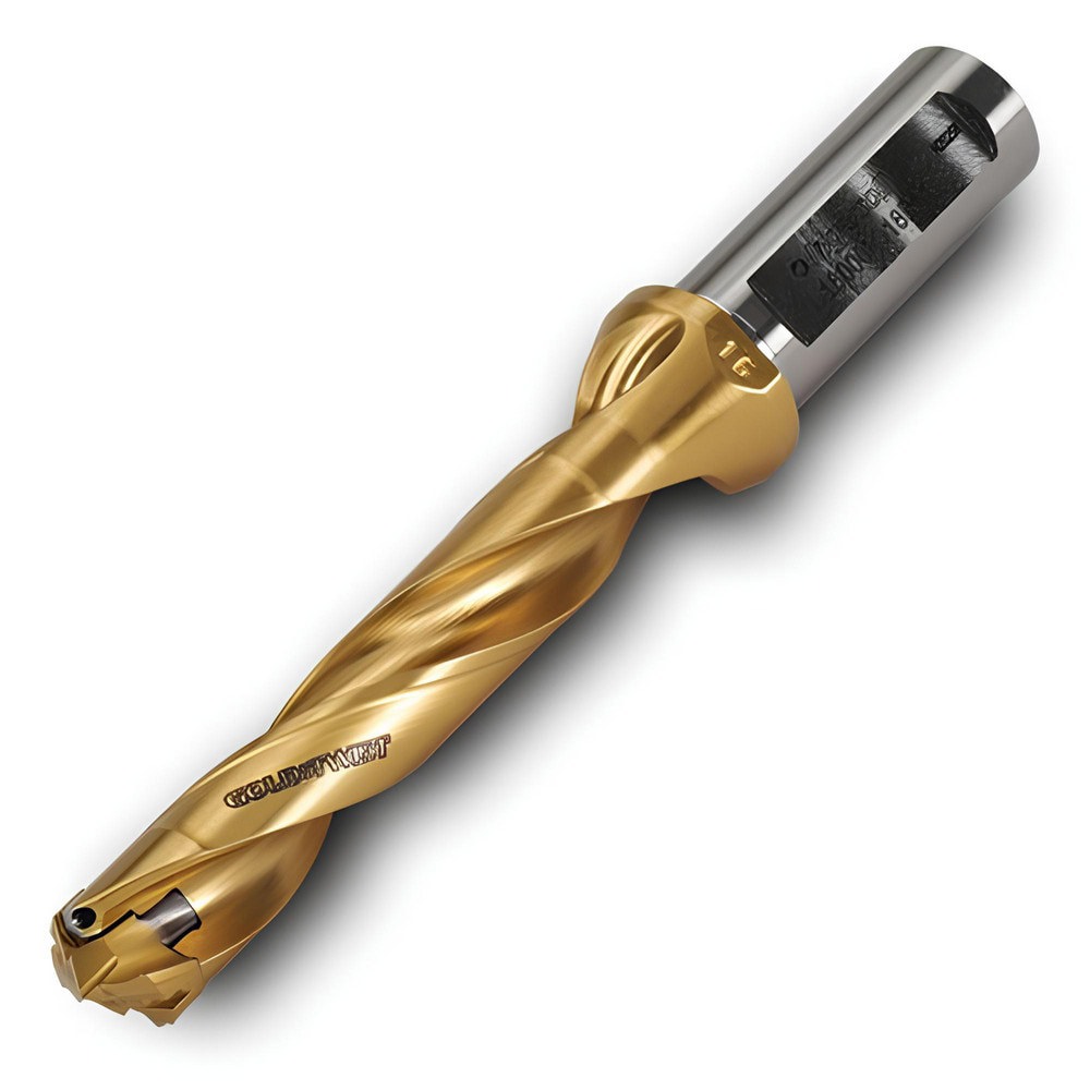 Replaceable-Tip Drill: 19 to 19.9 mm Dia, 57 mm Max Depth, 25 mm Weldon Flat Shank