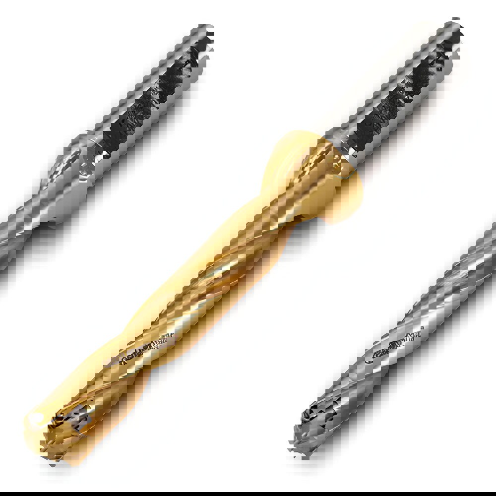 Replaceable-Tip Drill: 12 to 12.9 mm Dia, 18 mm Max Depth, 16 mm Weldon Flat Shank