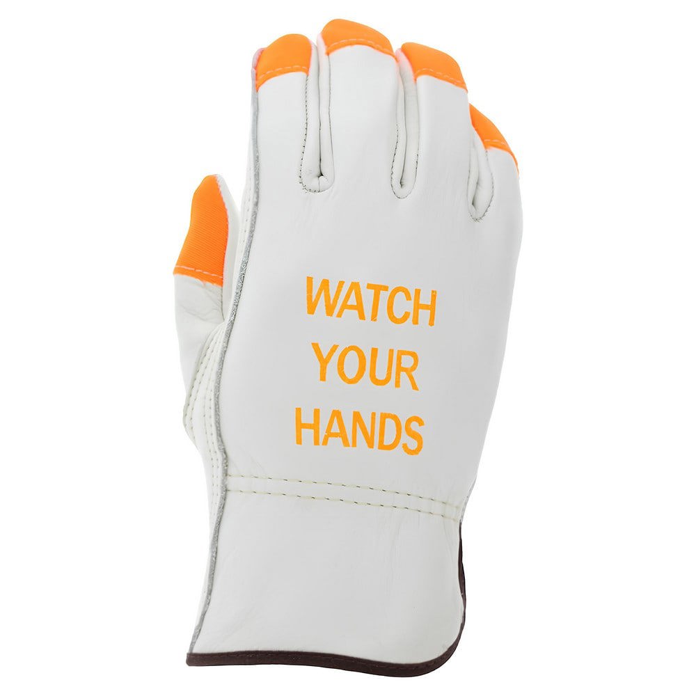 Work Gloves: Memphis 3213HVI, Size X-Large, Cowhide Leather Lined, Cowhide Leather, General Purpose