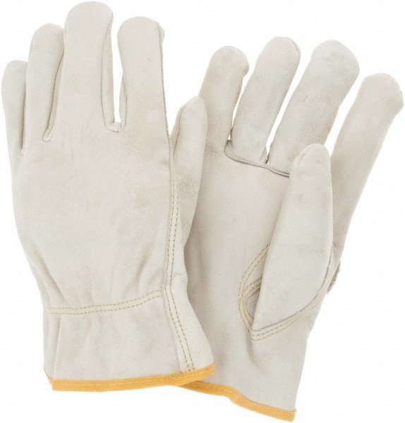 Work Gloves: Memphis 3213, Size 2X-Large, Cowhide Leather Lined, Cowhide Leather, General Purpose