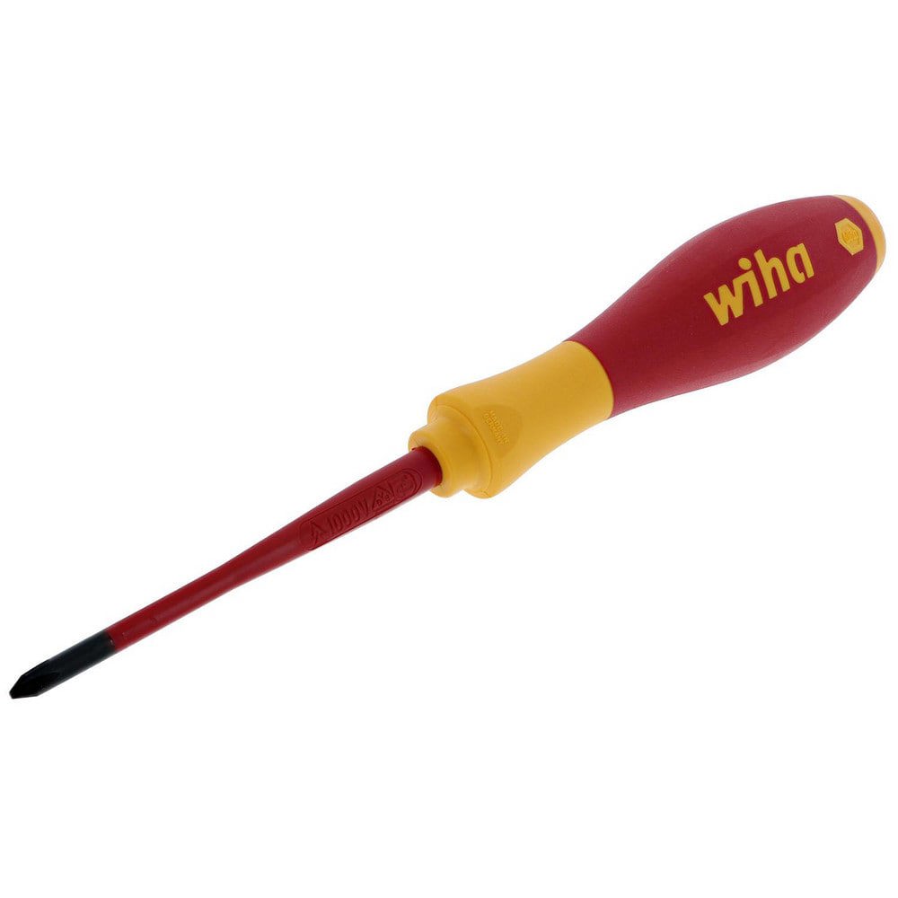 Phillips Screwdrivers; Overall Length (Inch): 4-1/2in ; Handle Type: Cushion Grip ; Phillips Point Size: #1 ; Handle Color: Red; Yellow ; Blade Length (mm): 80.0000 ; Handle Length (Decimal Inch): 4-1/4in
