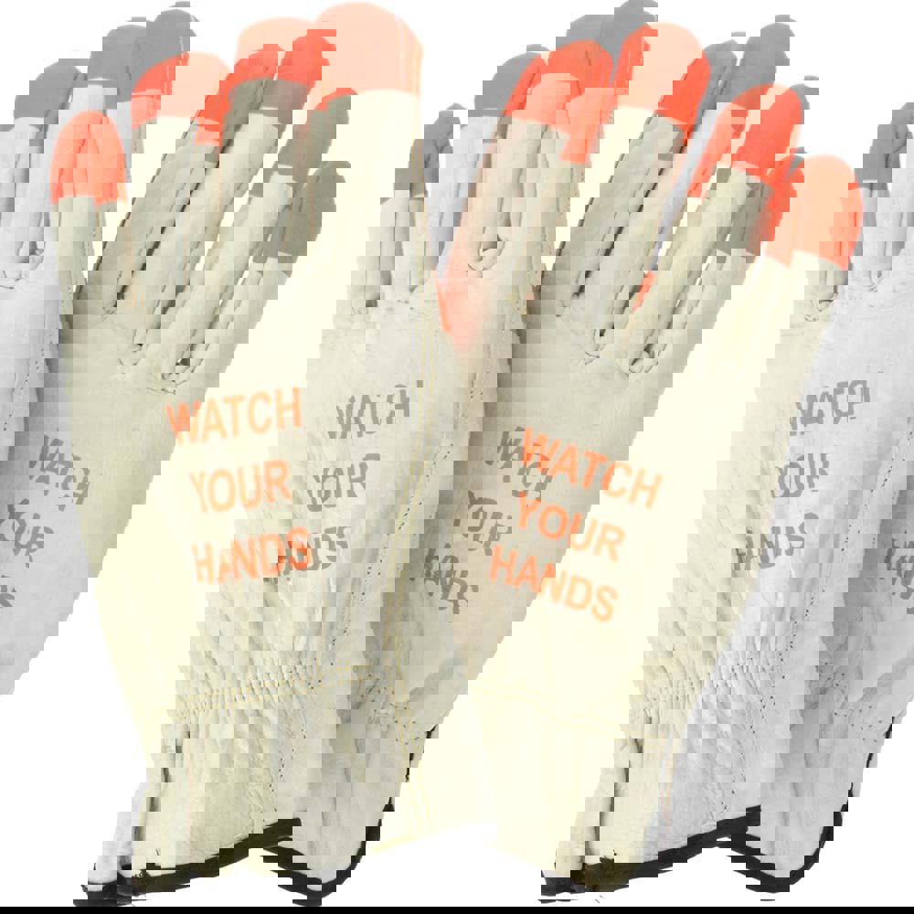 Size 3XL Leather Abrasion Protection Work Gloves