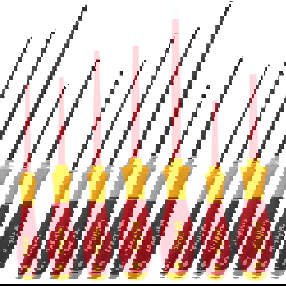 Screwdriver Sets; Screwdriver Types Included: Philips , Slotted ; Container Type: None ; Tether Style: Not Tether Capable ; Number Of Pieces: 7 ; Insulated: Yes