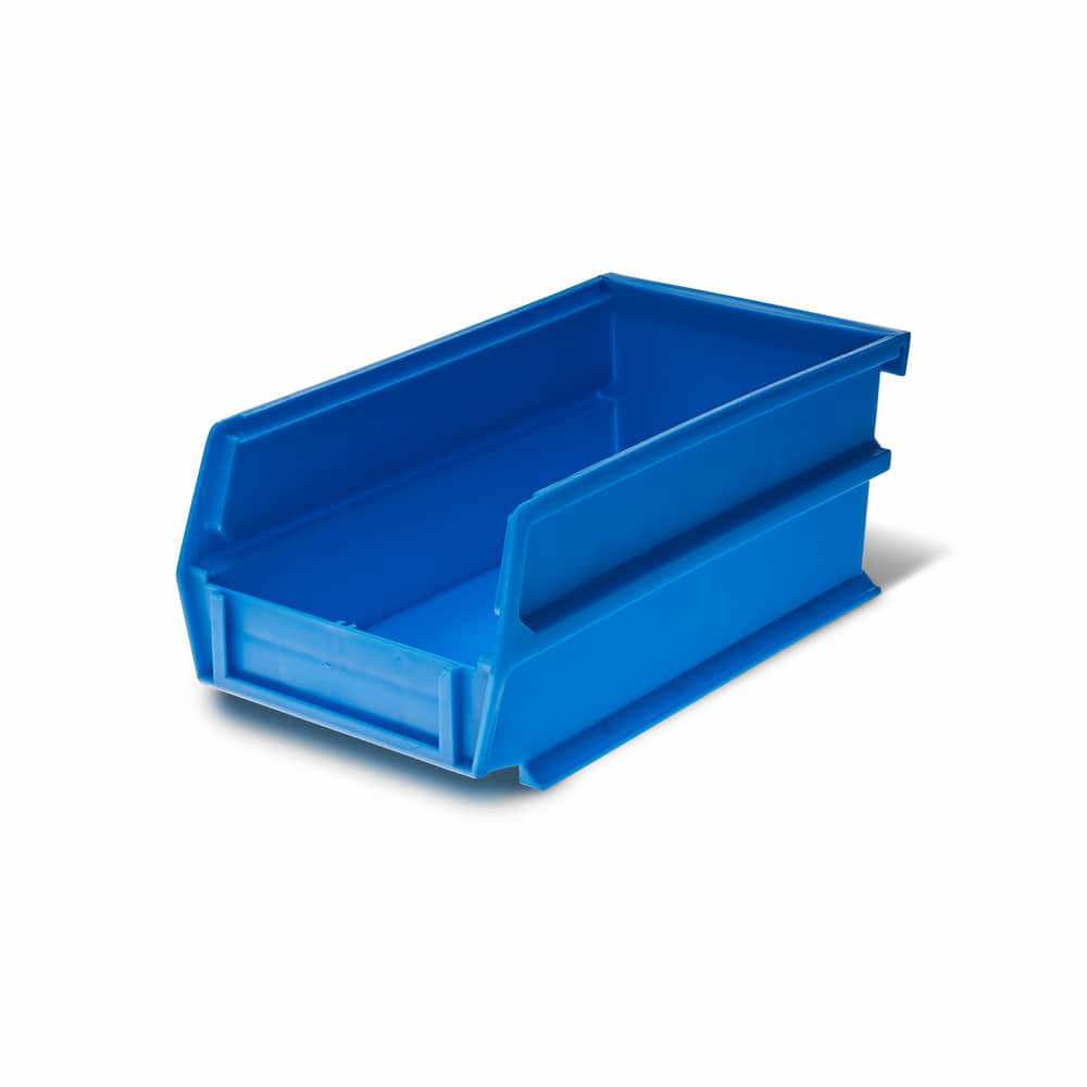 Plastic Hopper Stacking Bin: Blue, 6-3/4 x 2-13/16 x 3-9/16