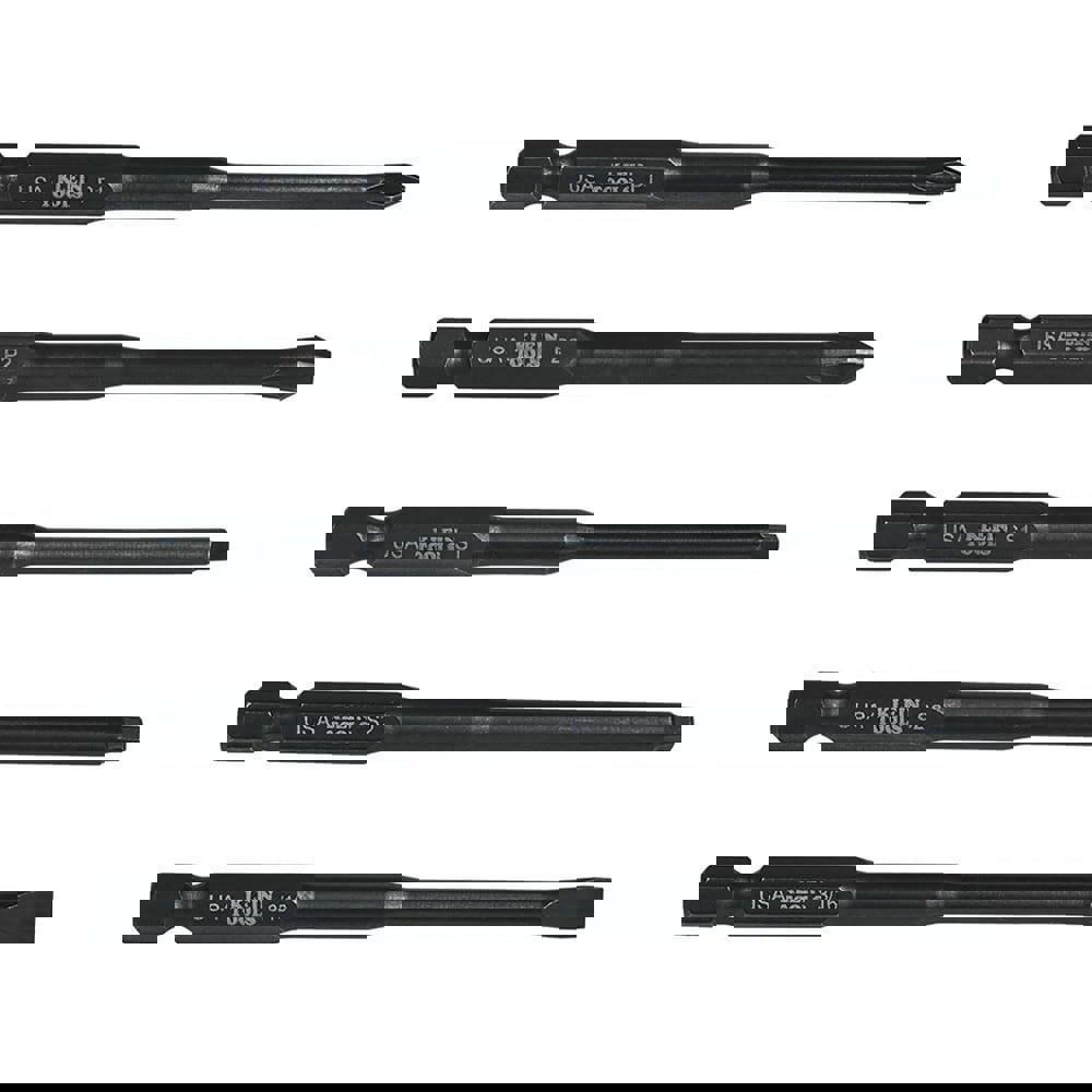 Power & Impact Screwdriver Bit Sets; Set Type: Hex; Phillips; Slotted; Impact Hex Bit Set ; Bit Type: Phillips/Slotted; Square ; Point Type: Phillips, Slotted, Square ; Drive Size: 3/16 ; Overall Length (Decimal Inch): 3.5000 ; Phillips Point Size: 1, 2